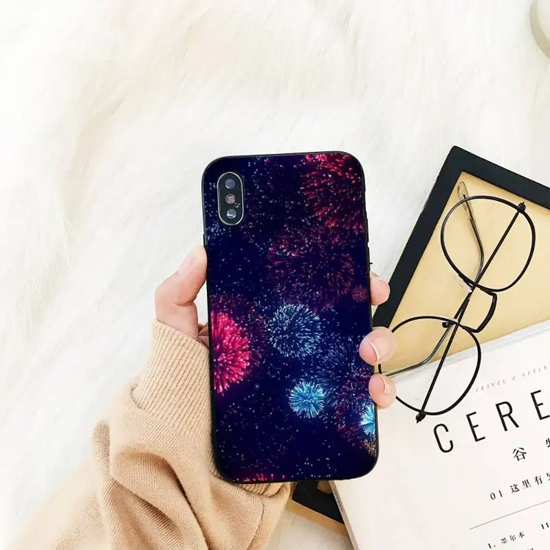 

YNDFCNB Fireworks Pretty Phone Case For iPhone 11 8 7 6 6S Plus X XS MAX 5 5S se 2020 11 12pro max iphone xr case