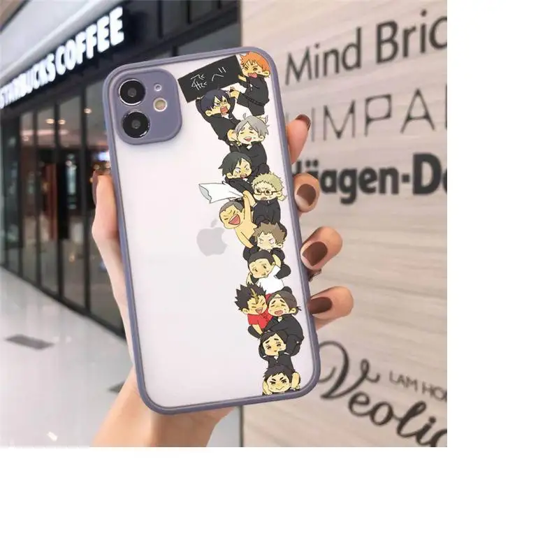 

Oya Haikyuu Japan Anime luxury Phone Cases funda matte transparent For iphone 7 8 11 12 plus mini x xs xr pro max cover