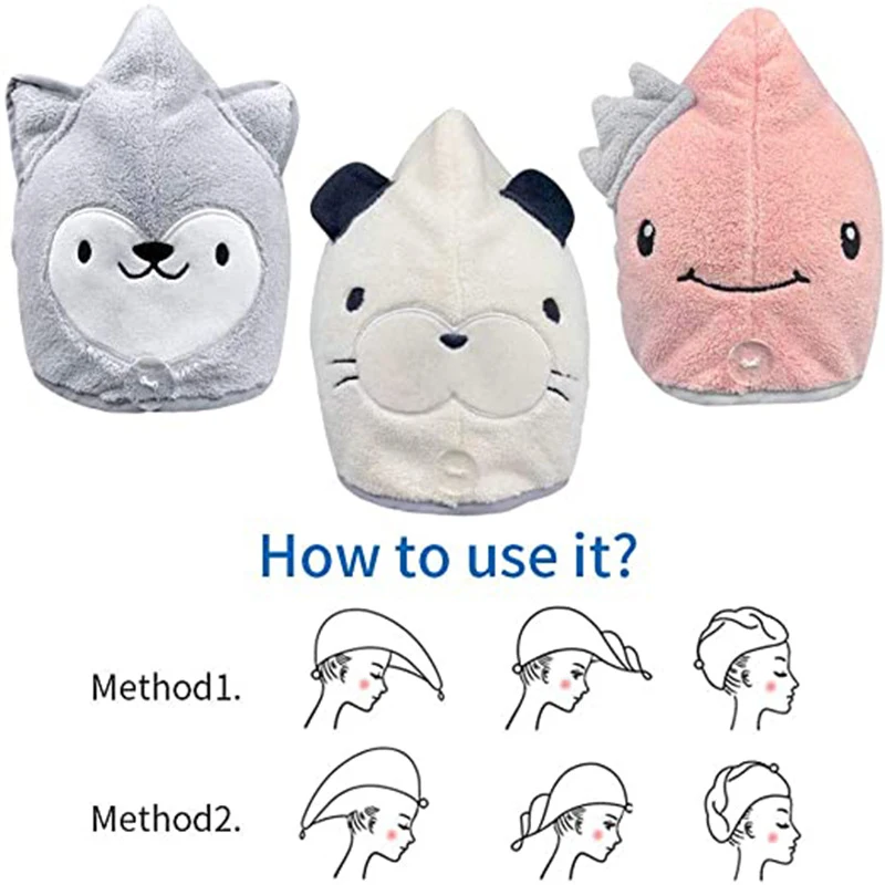 1 шт. Волосные животные Полотенца для дома из микрофибры Magic салфетки волос Кепки