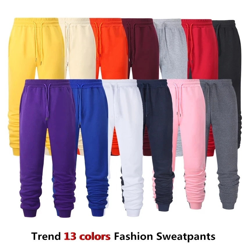 

2021 New Men Joggers Brand Male Trousers Casual Pants Sweatpants Jogger 13 color Casual Thicken Mens sweatpants