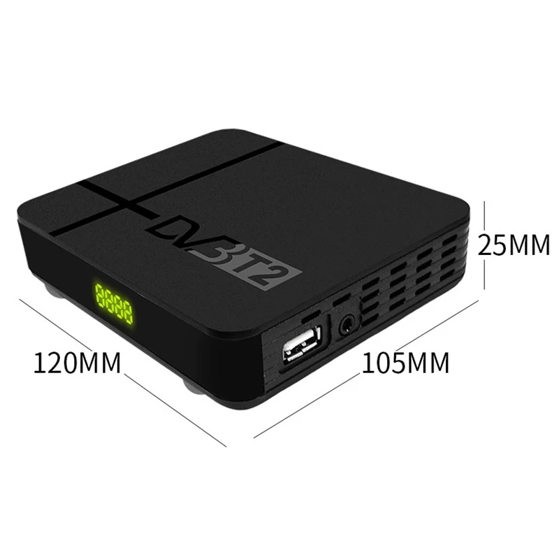 Полностью HD 1080P цифровой DVB T2 K2 MAX наземный ТВ тюнер H.265/HEVC встроенный RJ45 LAN