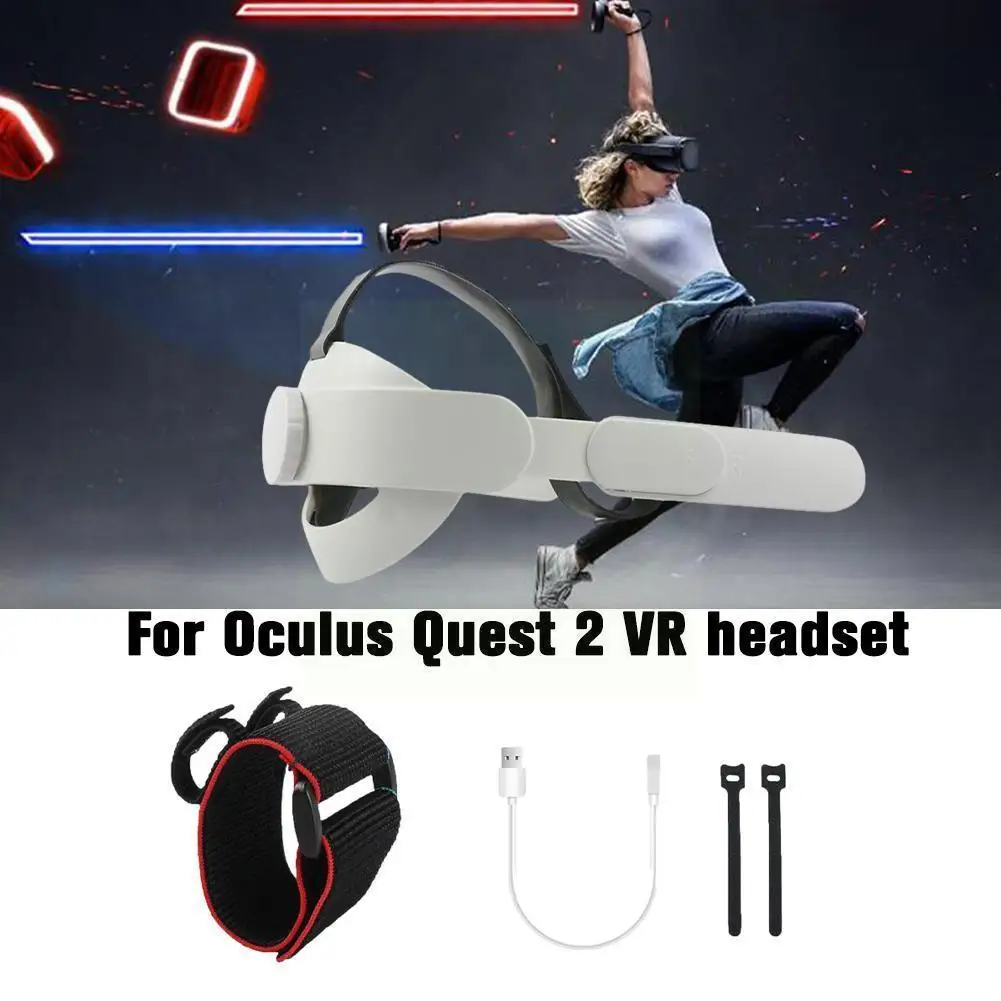 

For Oculus Quest 2 Elite Strap Upgraded Replacement Quest Fixed Accessories Headset Head For Oculus Strap Power Mobile 2 Be U0M1