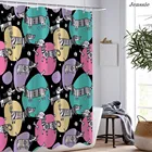 Серия с персонажами из мультфильмов о животных занавеска для душа с милым щенком, занавеска для душа для ванной комнаты с крючками, водонепроницаемая занавеска для ванной из ткани с защитой от плесени