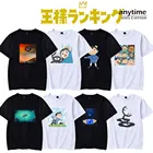 Хлопковая популярная футболка высшего качества с японским аниме осамой, топ большого размера, черная летняя футболка