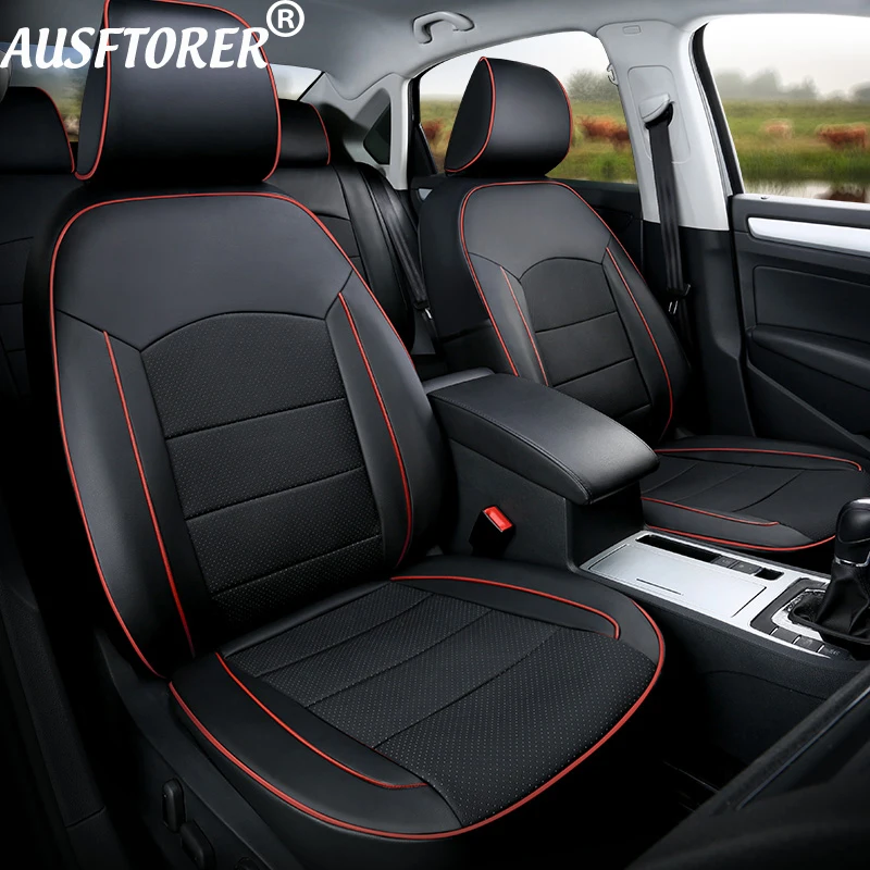 Genuine Leather & Leatherette Seat Covers for Subaru Forester 2009 2010 2015 2017 2018 2019-2021 Auto Seat Support Cover Styling