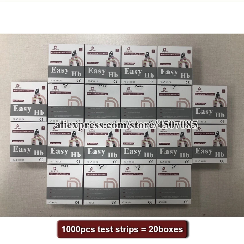 1000 шт. анализатор гемоглобина EasyHb тестовые полоски/тестовые полоски для