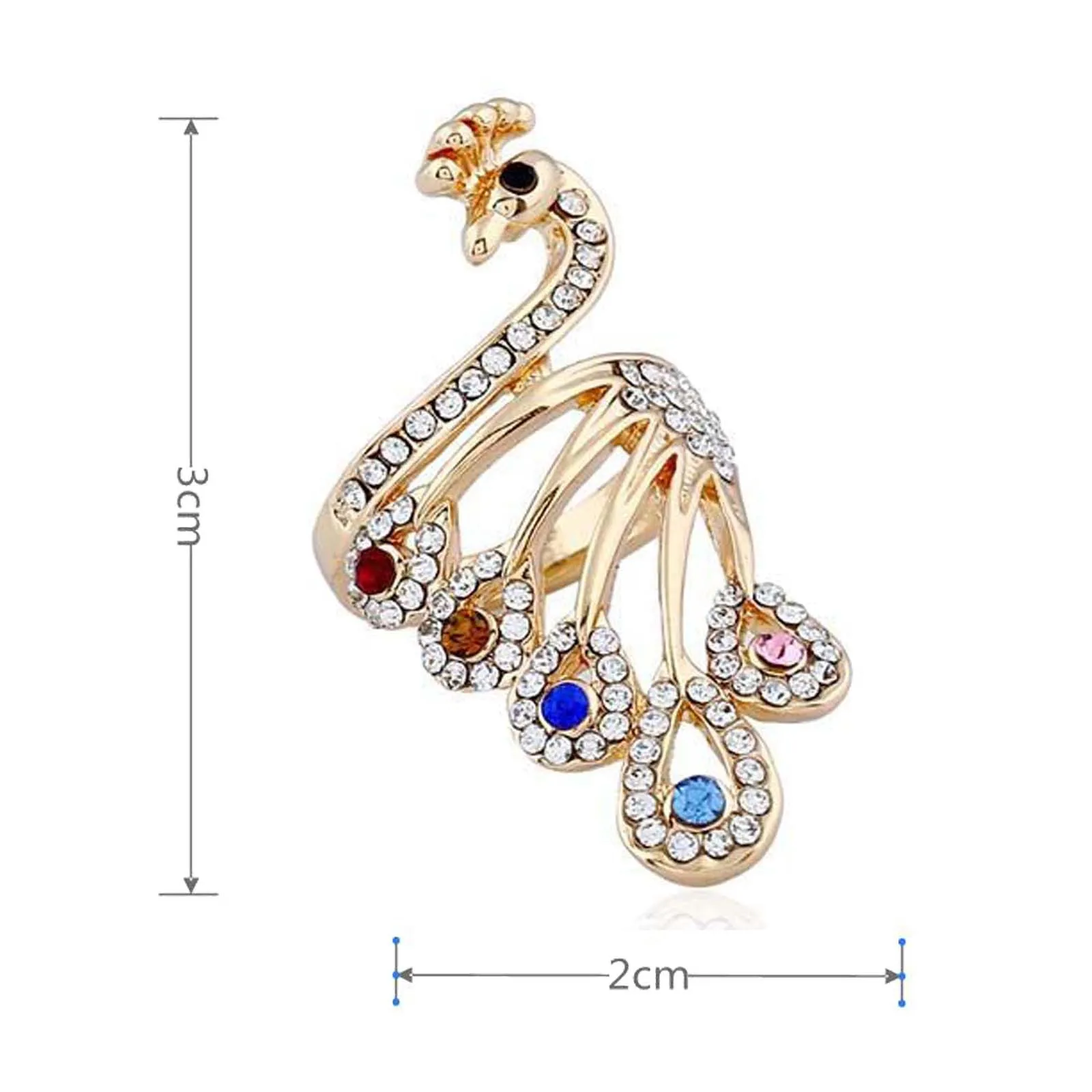 Adjustable Knitting Loop Crochet Accessories 1/2/3/4/5Pcs Peacock Shape Ring Finger Wear Thimble Yarn Guides L1012 | Дом и сад