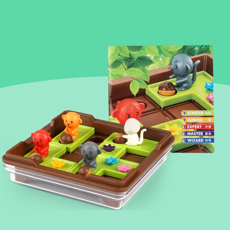 

Обезьянка, шахматная доска, движущаяся игрушка, новейшая прекрасная Интерактивная соревнование, логическая тренировка, веселая настольная...