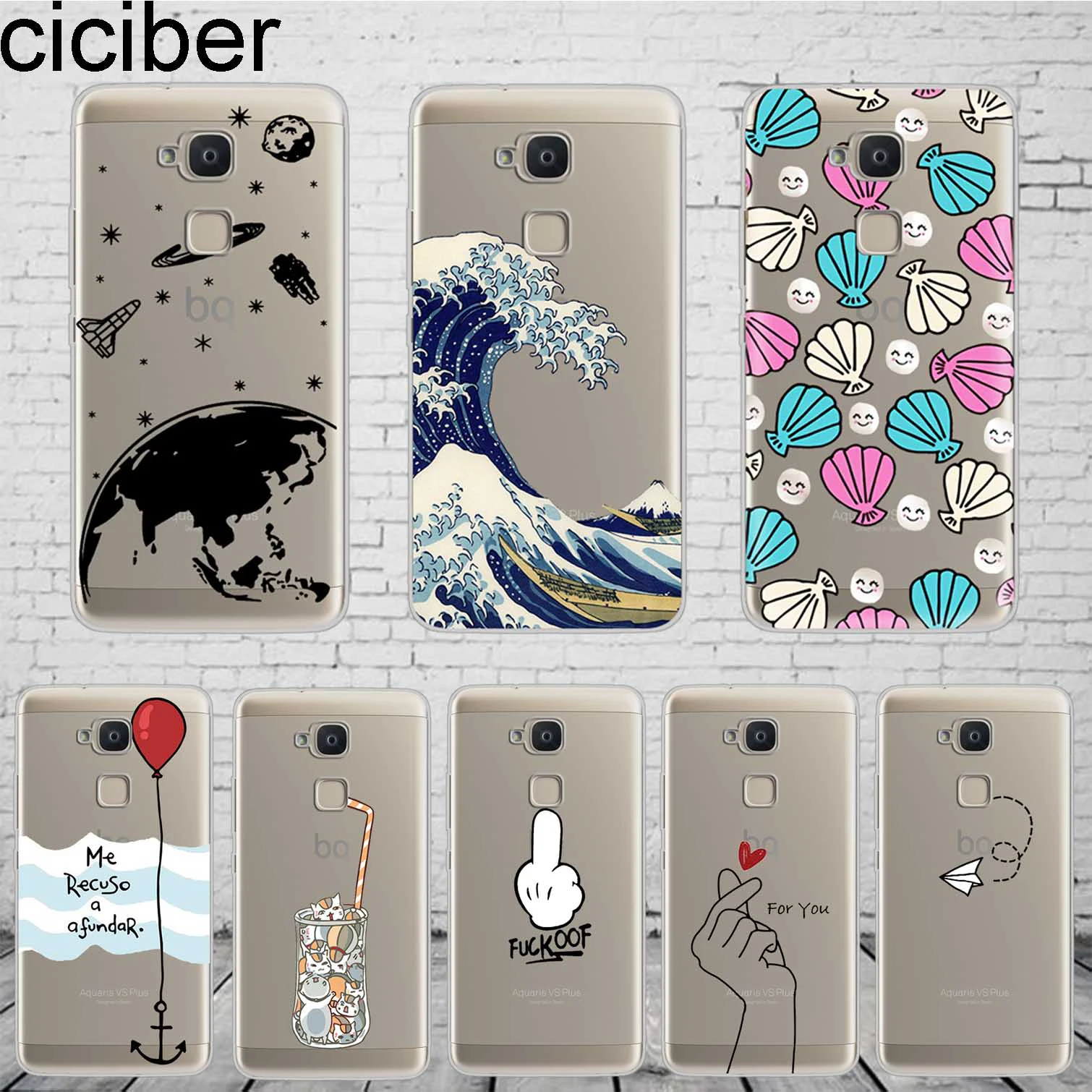 Чехлы ciciber и интересные для телефона BQ Aquaris U2 C U X5 V VS X2 X Plus Lite Pro E5 s M5 M5.5 E4.5 M4.5 |