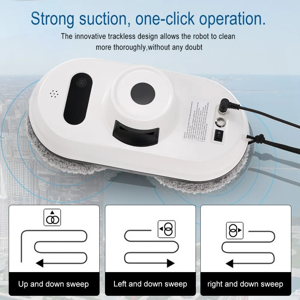 Электрический робот для очистки окон автоматический пылесос стекол мощная