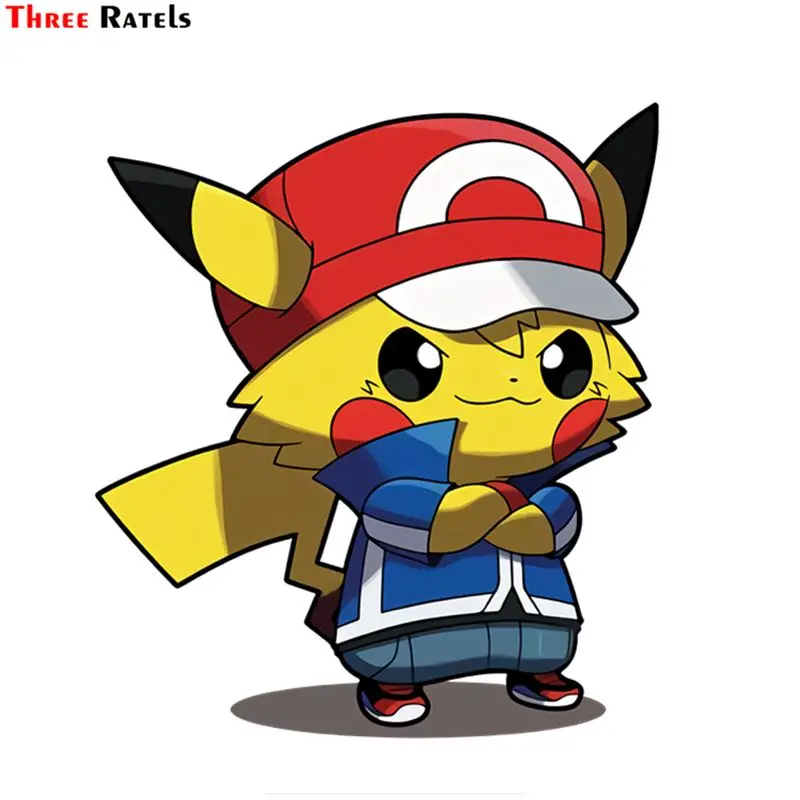 

Three Ratels FC391 милые забавные аниме японские Мультяшные 3D наклейки для автомобиля Mercedes скейт наклейка