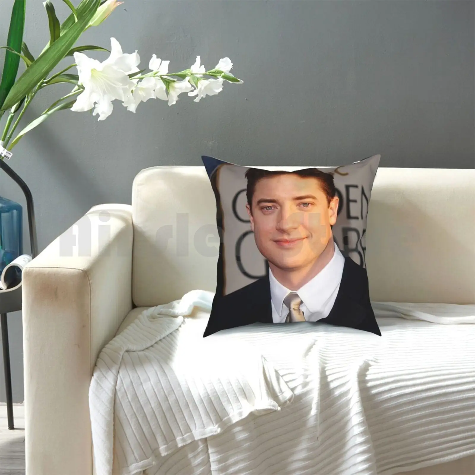 Brendan Фрейзер деловая Подушка телефон с рисунком домашняя мягкая искусственная