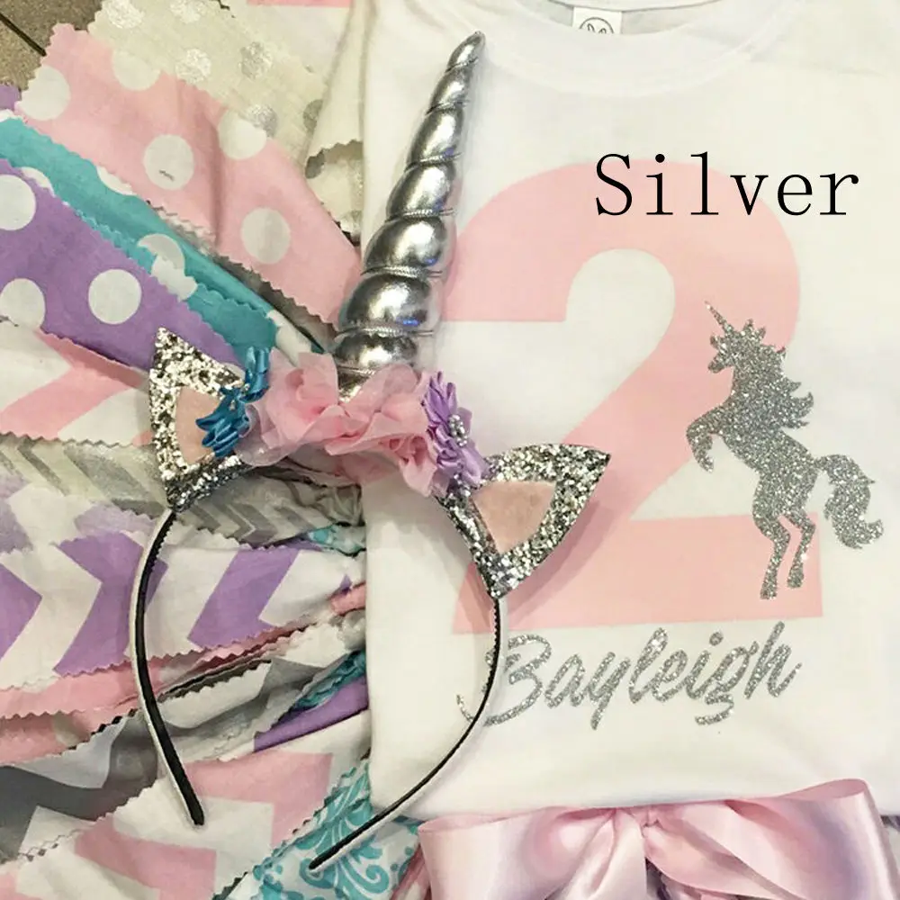 Детский волшебный головной убор из рога единорога для вечерние повязка на голову