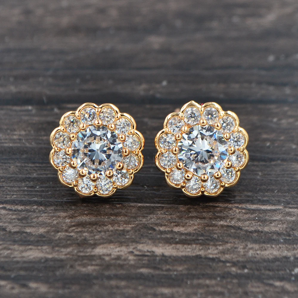 Модные женские туфли золотистого цвета прозрачный белый кубического циркония