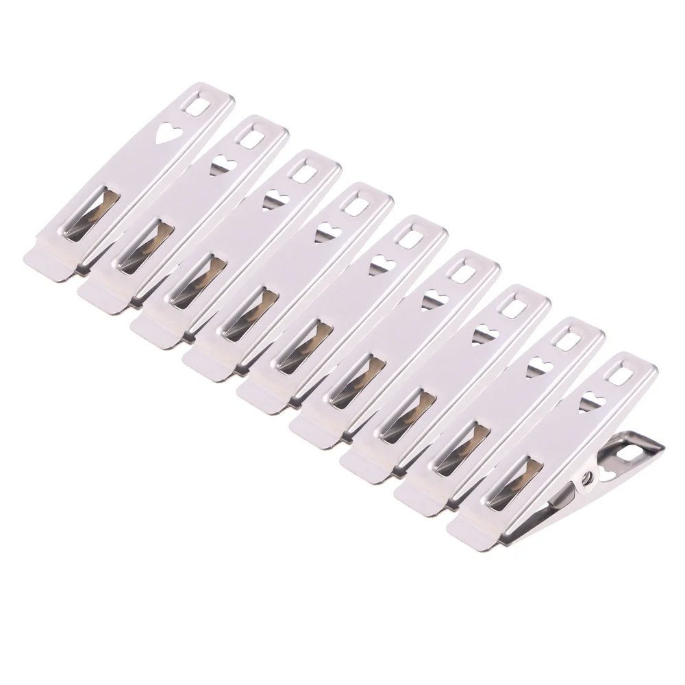 

40pcs Stainless Steel Clothes Pegs Metal Clips Socks Clips Clothes Multifunctional Clothing Clamps