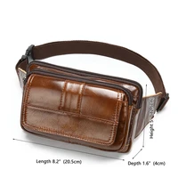 fanny pack for men women soft durable leather sling waist bag for hiking running jogging travel bum bag belt bags men women