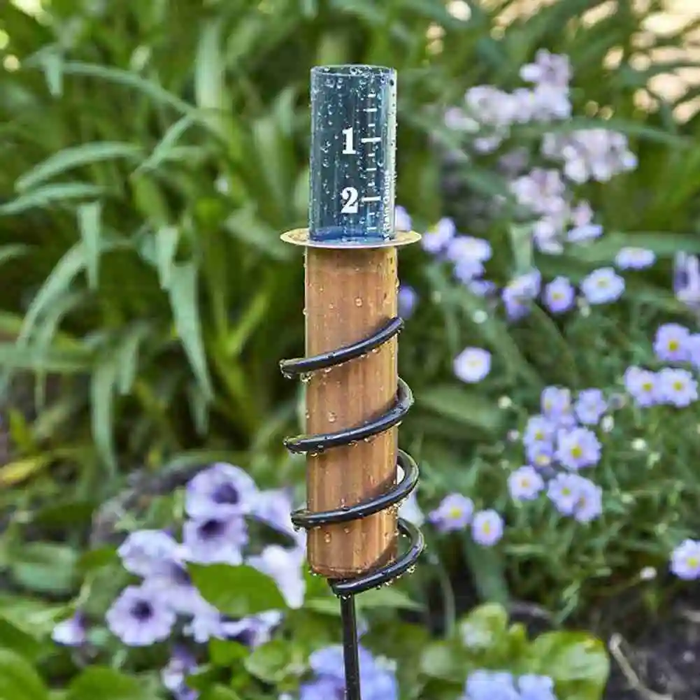 

1pcs Plastic Rain Gauge Tube Accurate Measurement For Garden Outdoor Yard Measurement Tool Rain Gauge Floating Copper Rain Gauge