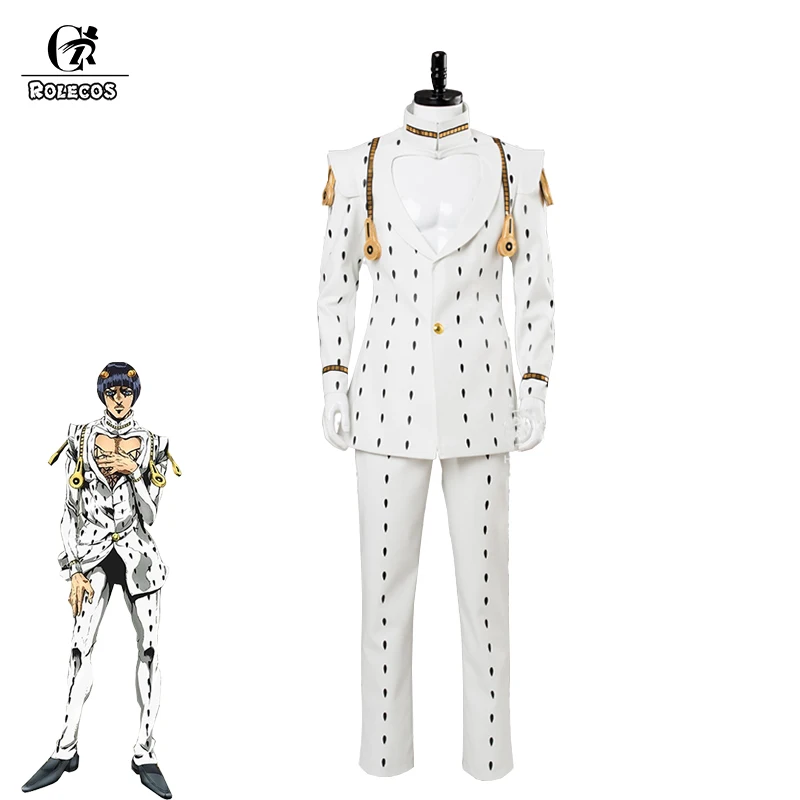 Костюм для косплея ROLECOS JoJo необычный костюм белый мужчин|Костюмы аниме| |