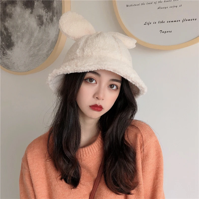 New fashion hat children autumn winter Korean version versatile Japanese fisherman's cap basin hat thickened warm fisherman hat
