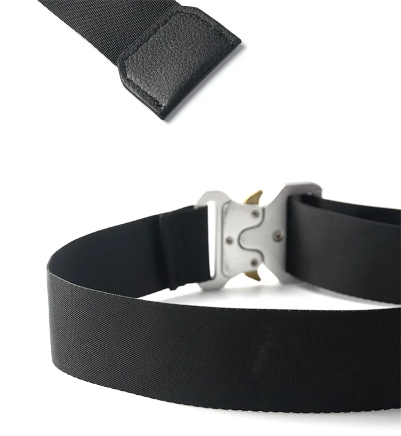 

New ALYX ROLLERCOASTER Safety Belt Best Quality 1017 ALYX 9SM Unisex Metal Buckle Canvas Hip-Hop Belt