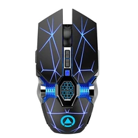 a 7 silent gaming mouse wireless rechargeable mouse 1600 dpi led 7 keys computer mouse for laptop pc gamer 400mah battery