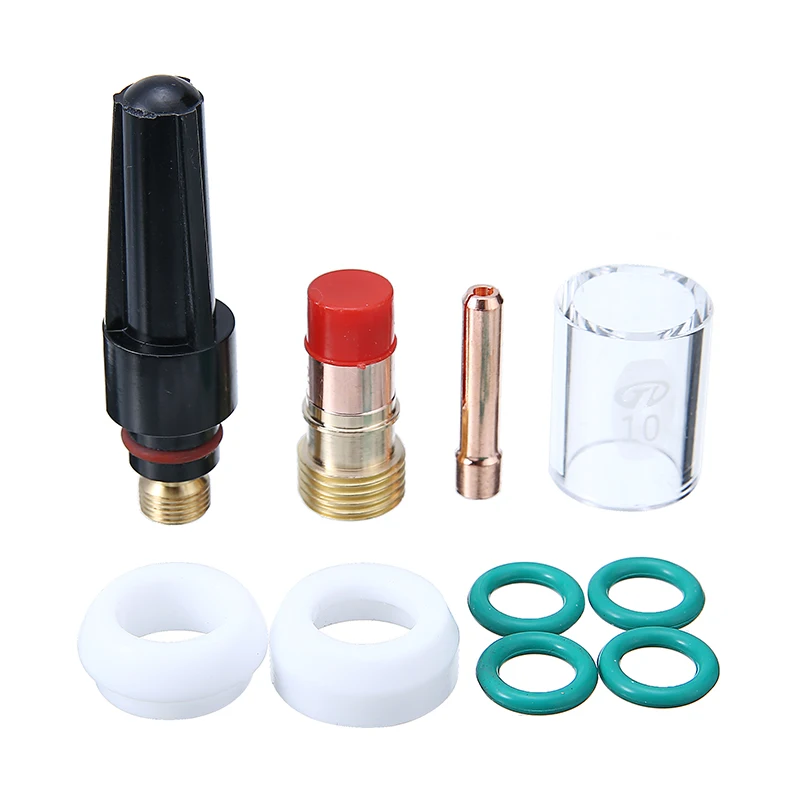 10Pcs Welding Torch Stubby Gas Lens #10 Pyrex Cup Kit For WP-17/18/26 3/32&quot Durable Practical Accessories | Инструменты