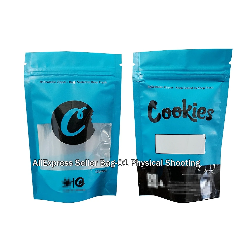 Новый пакет для печенья Mylar перезаряжаемая упаковка только никаких патчей еды