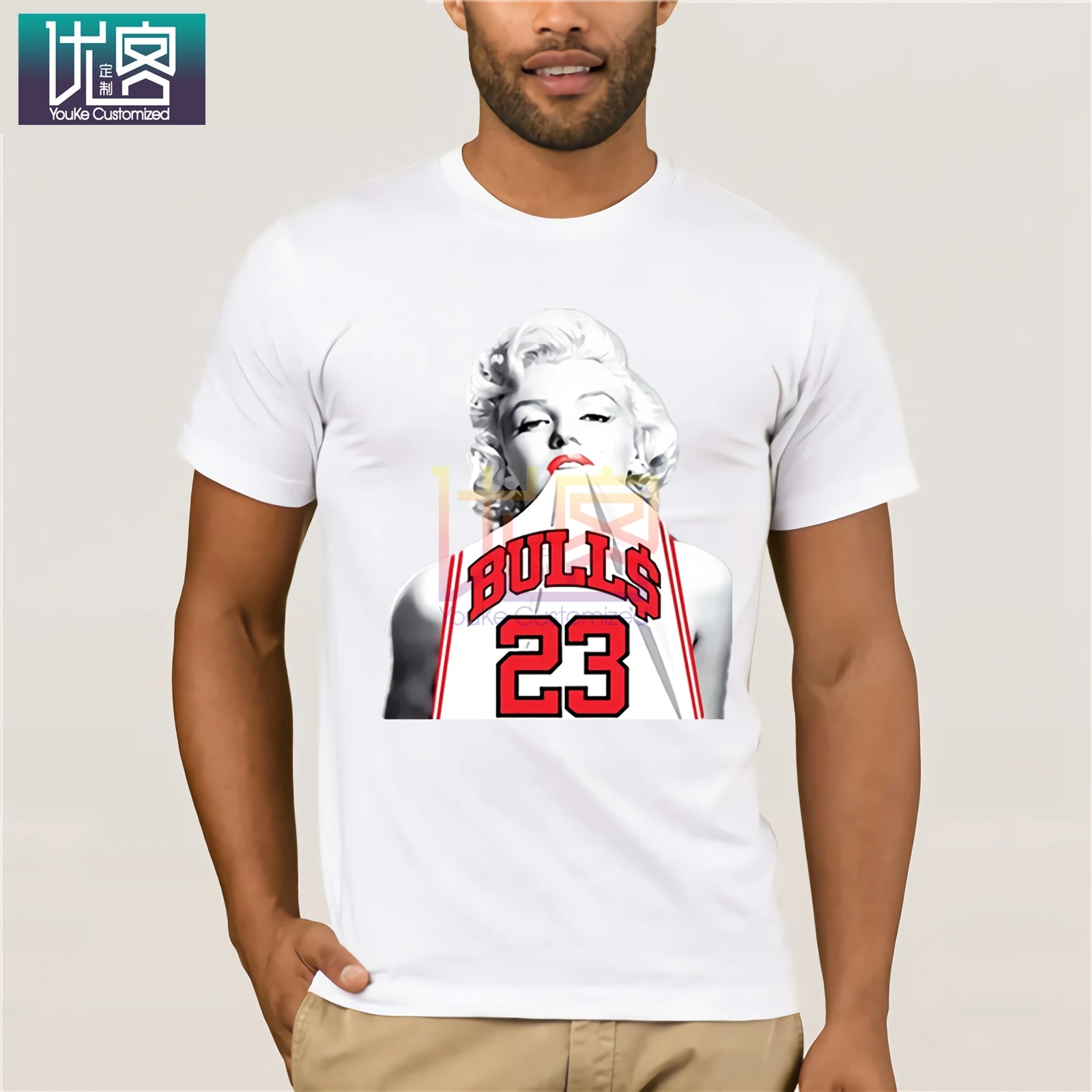 Мэрилин Монро печатная Футболка Сексуальная женская летняя модная мужская