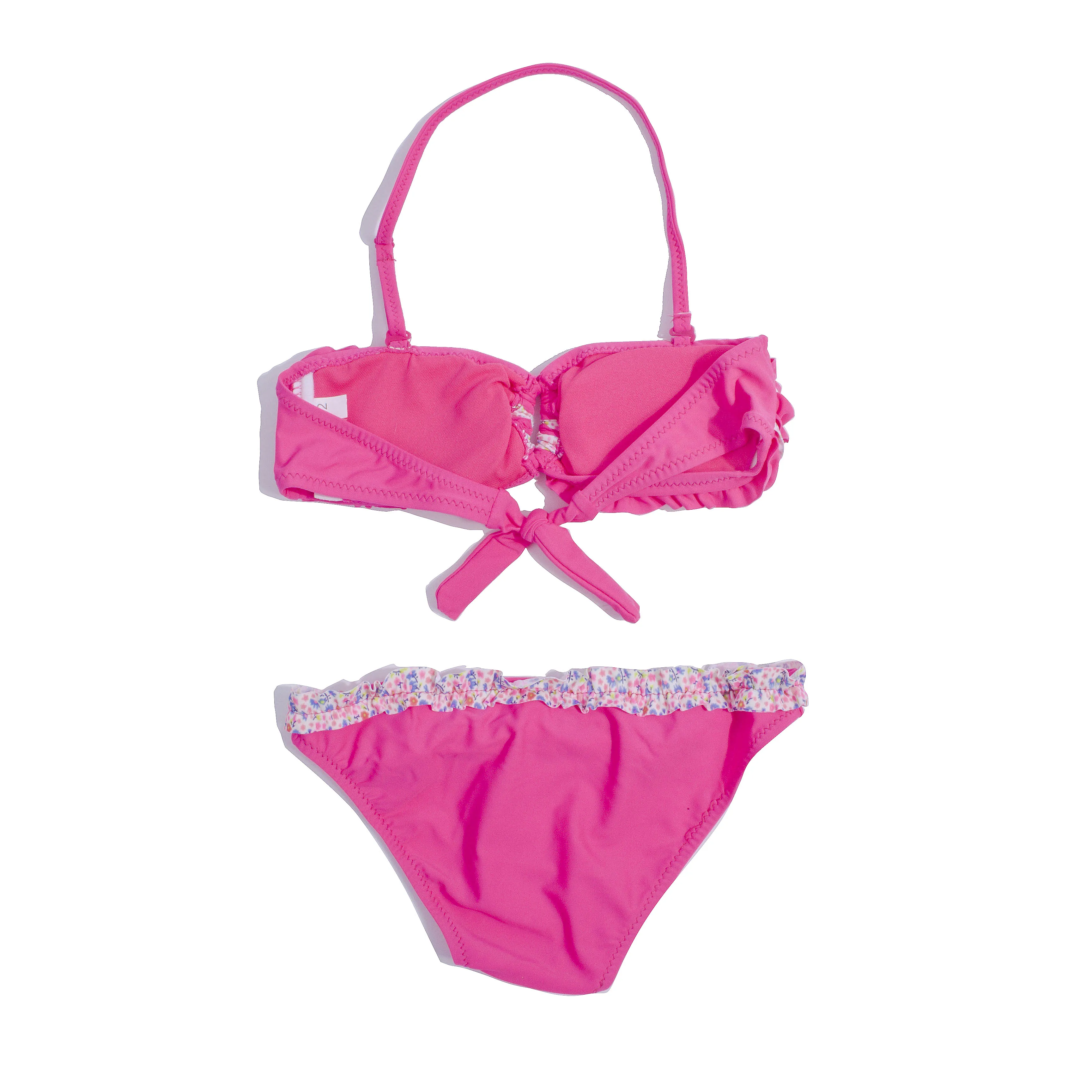 Детское бикини с оборкой милое детское принтом 2020 пляжная одежда Бандажное