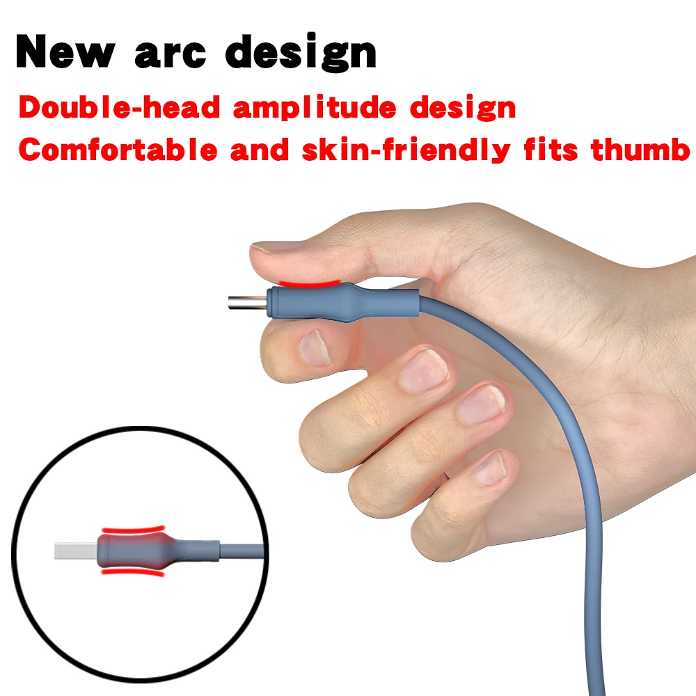 KEYSION 3A Liquid Silicone Type-C Cable for Redmi Note 10 9S 8 USB-C Fast Charging Data Charger Wire for Xiaomi POCO X3 Pro M3