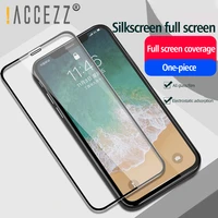 accezz 9h tempered glass full cover protective glass for iphone 12 pro max mini hd screen protector anti fingerprint glass film