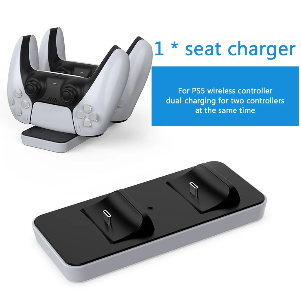 

3pcs TP5-1545 for PS5 Dual Controller Charger Game Discs Stand with Hook Storage Stand For Playstation 5 Game Accessories