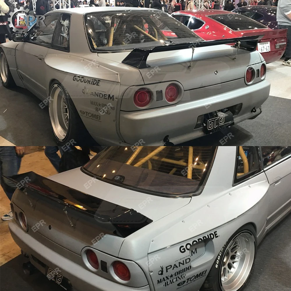Для Nissan R32 Skyline GTR RB стиль карбоновый глянцевый и FRP Неокрашенный задний спойлер