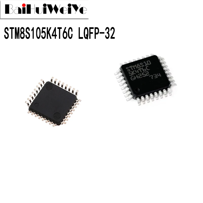 

5Pcs/Lot STM8S105K4T6C STM8S105K 8S105K4T6C 8-Bit Microcontroller LQFP32 LQFP-32 Chip SMD New Original Good Quality Chipset