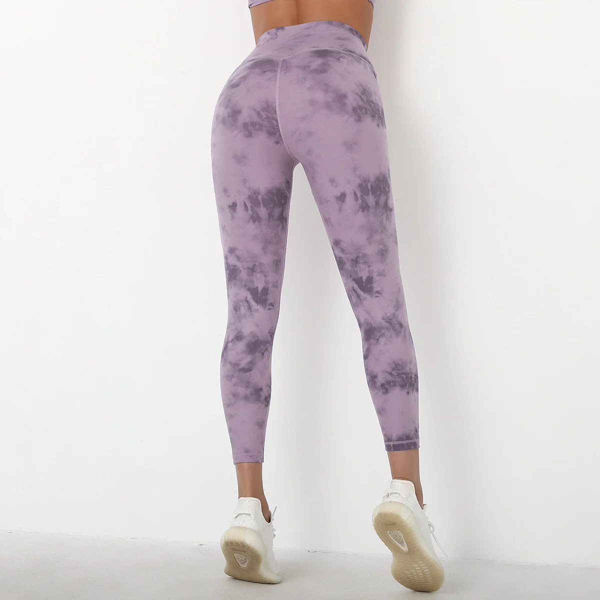 Yoga Pants High Waist Butt Lift Running Tight Tie Dyeing Leggings Sport Women Fitness Elastic Squat Proof Naked Feel GYM