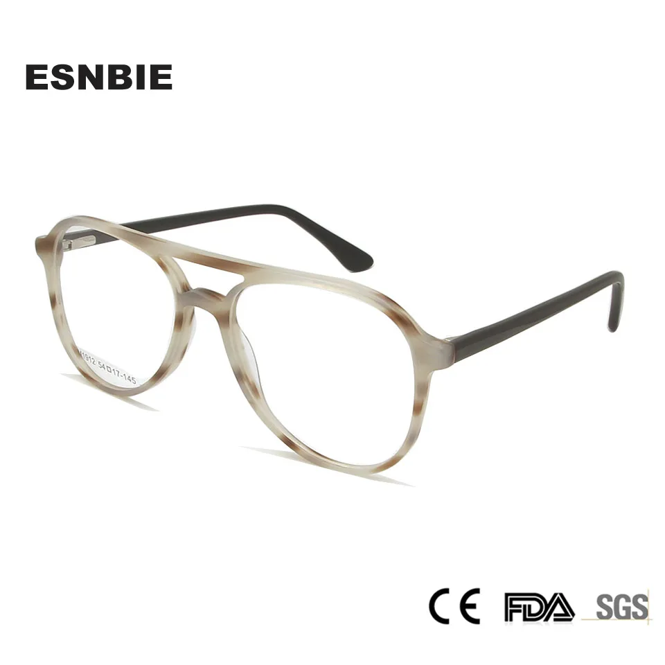 Ацетатные прозрачные линзы мужские и женские оптические очки для близорукости