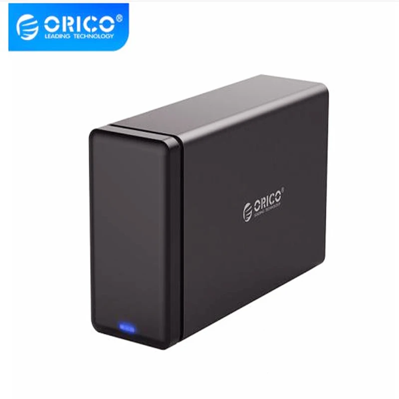 ORICO 3.5 inch 2 Bay Type-C Hard Drive Enclosure,Speed	5Gbps UASP,24W large power supply, support 32TB capacity,ORICO NS200C3