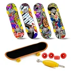 1 шт.компл. пластиковый мини-скейтборд для пальцев, скейтборд, новинка, Шуточный Детский скейтборд, подарки, игрушки для мальчиков