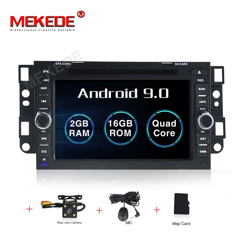 Android 9,0 4+ 64G автомобильный радиоприемник для Chevrolet AVEO/EPICA/LOVA/CAPTIVA/SPARK/OPTRA автомобильный dvd-плеер Автомобильная навигационная поддержка задней камеры - Цвет: 16G  CAMERA