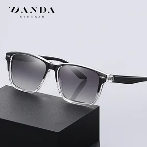 Polarized Sunglasses Men and Women Fashion Square TR90 Frame Sun Glasses Classic Rivet Rays Brand De in India