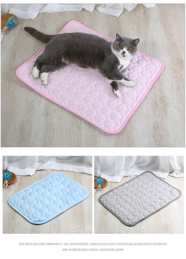 

Petfirst Pet Summer Ice Pad Cooling Mat Cat Litter Soft Comfortable Easy to Clenan Relieving Summer Heart