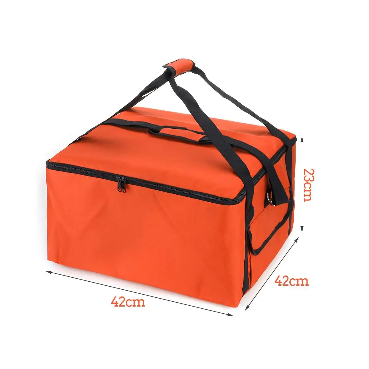 

16" Waterproof Large Capacity Folding Thermal Insulation Insulation Package Pizza Insulated Bag Cooler Lunch Bag Oxford Cloth