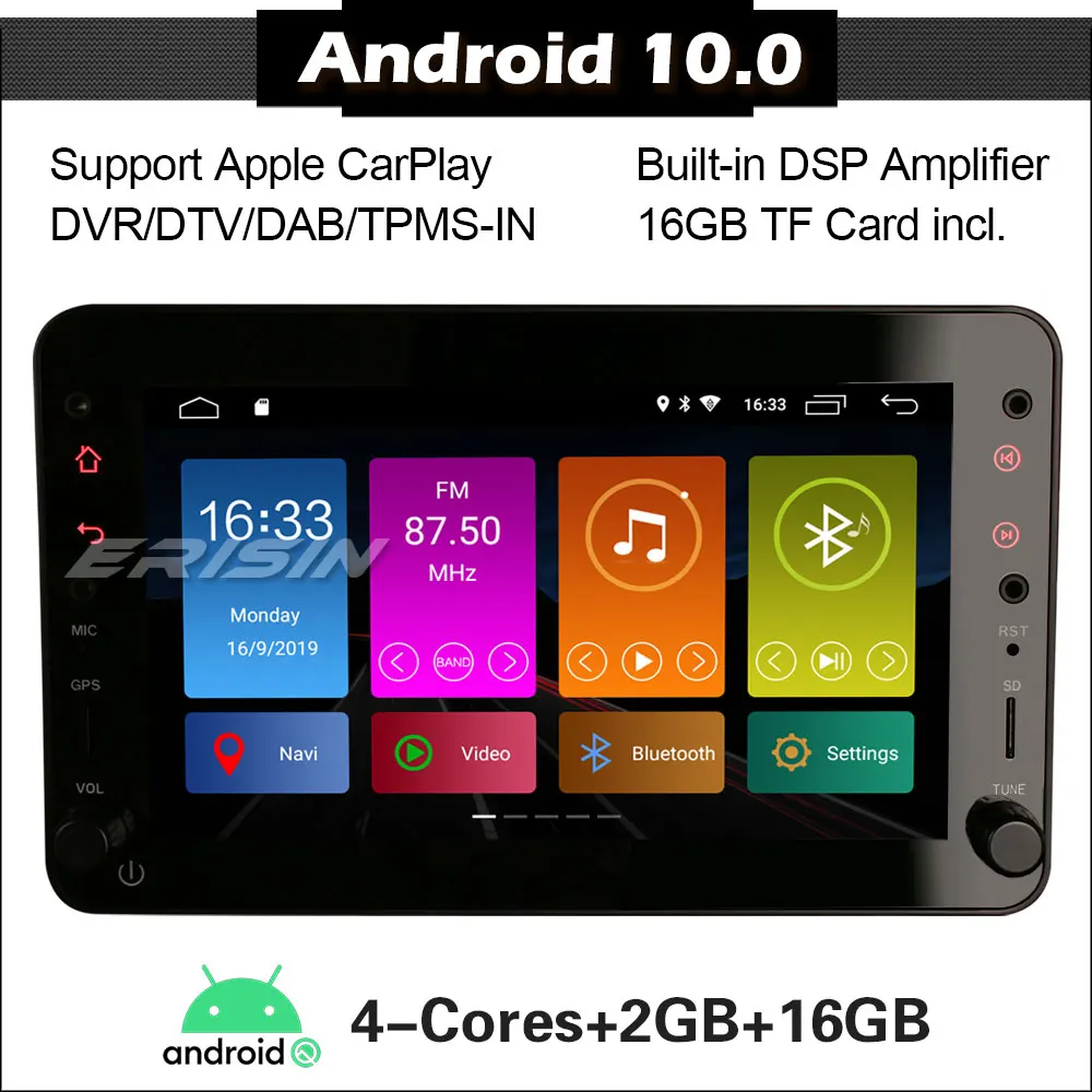 ERISIN 3020 Android 10 0 DSP Carplay GPS Авторадио Стерео для Alfa Romeo Spider 159 Sportwagon Brera Радио