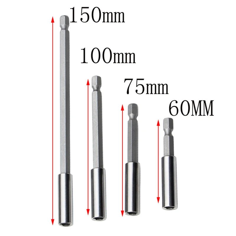 

1pc Schroevendraaier Bit Set Extension Bit Houder Magneet Quick Change 1/4 "Hex Staaf Schacht Lange Handvat Tip Houder Hand Tool
