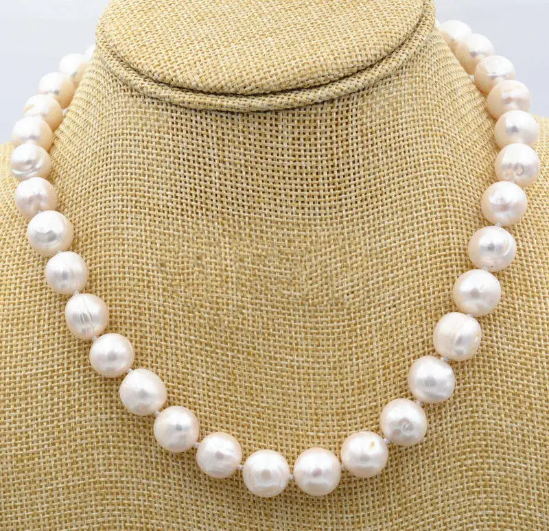 

AAA 9-10MM SOUTH SEA WHITE PEARL ROUND NECKLACE 18 INCH~36inch