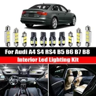 Для Audi A4 S4 RS4 B5 8D B6 B7 8E B8 8K Canbus Quattro Sedan Avant 1996-2018 светодиодсветодиодный внутренняя карта купольный свет Автомобильные аксессуары