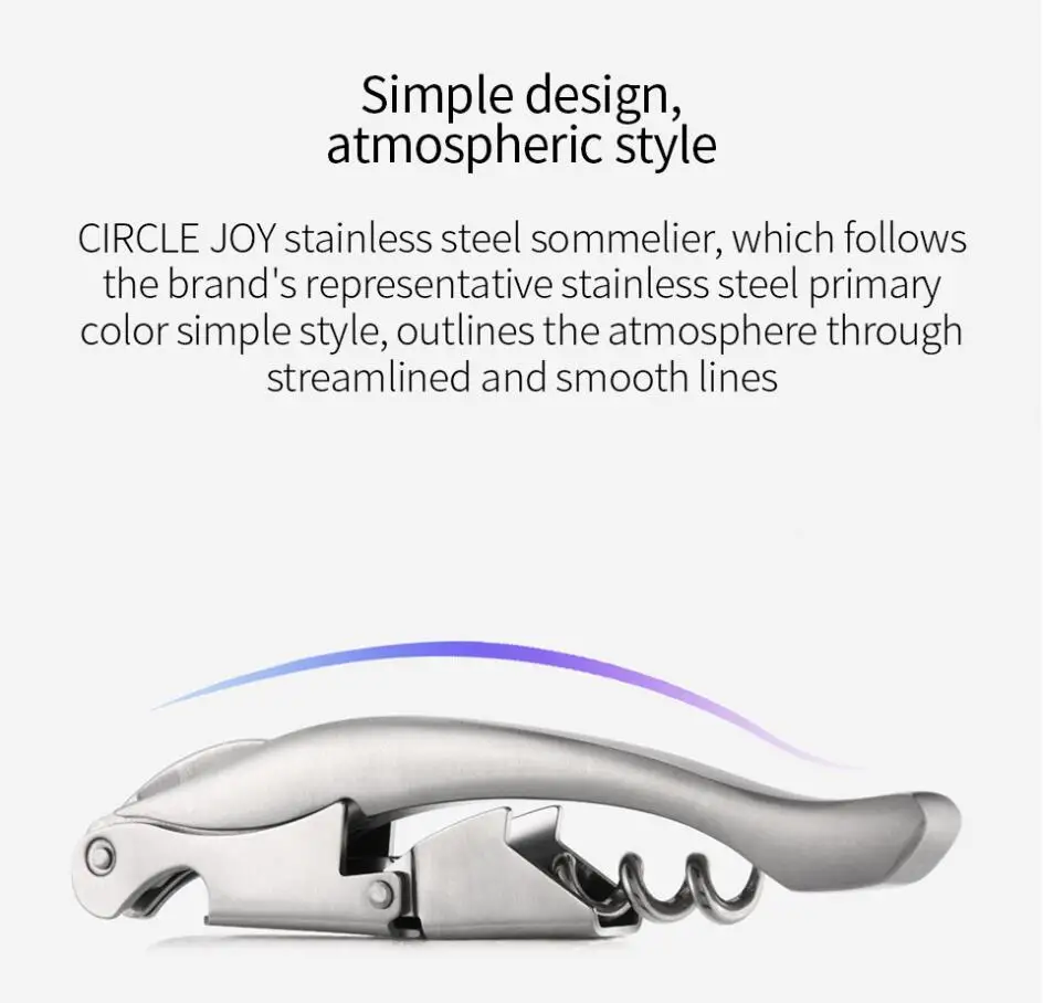Xiaomi Circle Joy, нержавеющая сталь, штопор для вина, профессиональный, мульти, портативный штопор для бутылок, открывалки для пива, аксессуары, инструмент