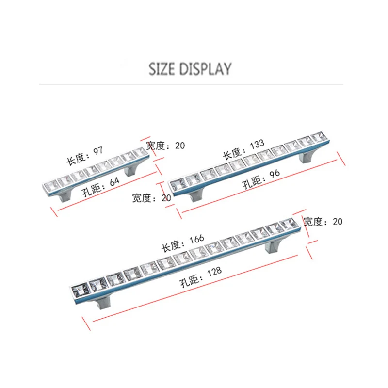 Новые алмазные Хрустальные Ручки Современные Простые ручки шкафа прикроватный