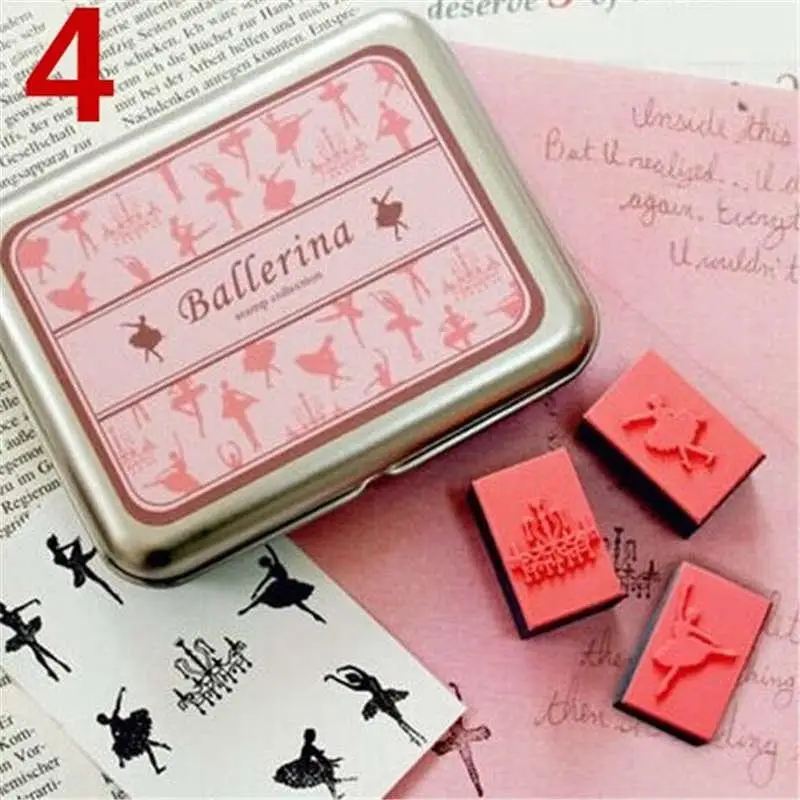 Романтическая креативная модная жестяная коробка для балерины набор штампов из