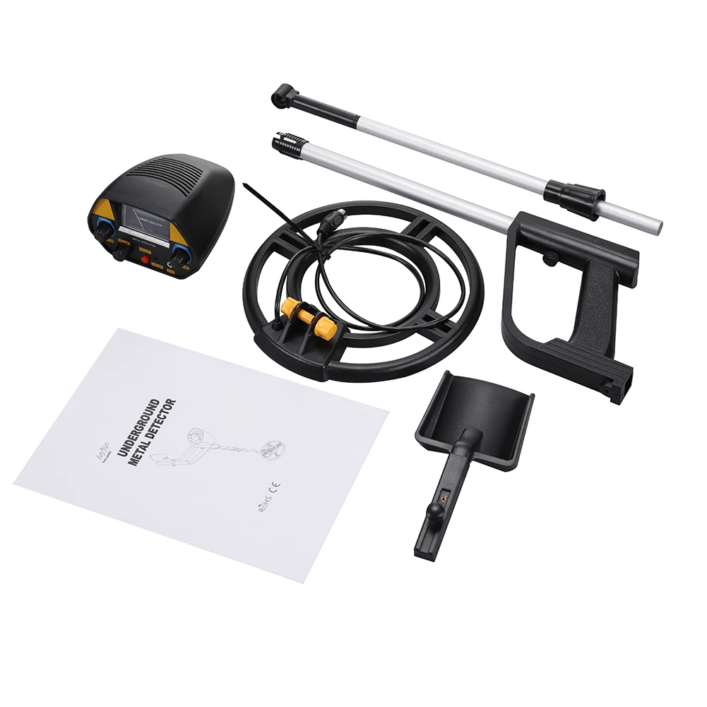 

Metal Detector Professional Waterproof Underground Treasure Pinpointer Portable Gold Depth Detectors 6.25KHz